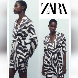 Zara Zebra dress NWT